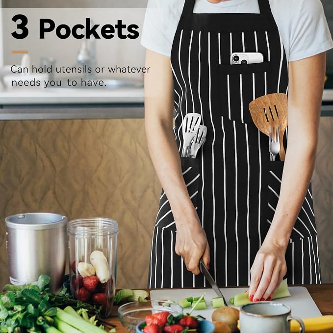 NLUS 2 Pack Cooking Aprons for Women - Image 6