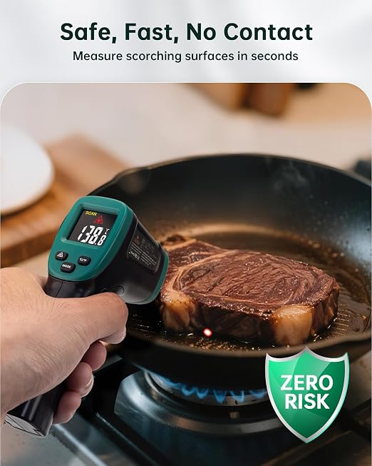 ERICKHILL ROOKMAX Infrared Thermometer Gun, Non-Contact Laser, Adjustable - Image 6