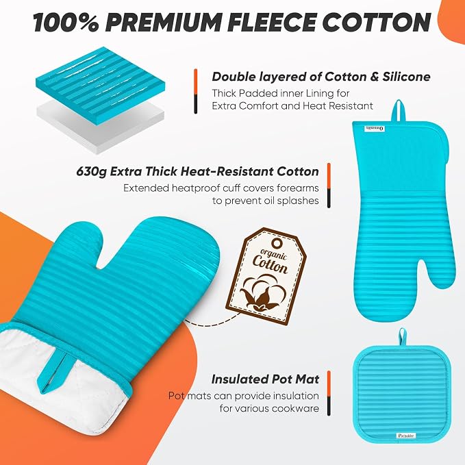 Oven Mitts Kitchen Towels and Dishcloths - Image 3