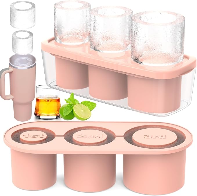 Ice Cube Tray for Tumbler Cup 30Oz-40Oz, Easy Fill and Release Ice Maker for by Ukulork