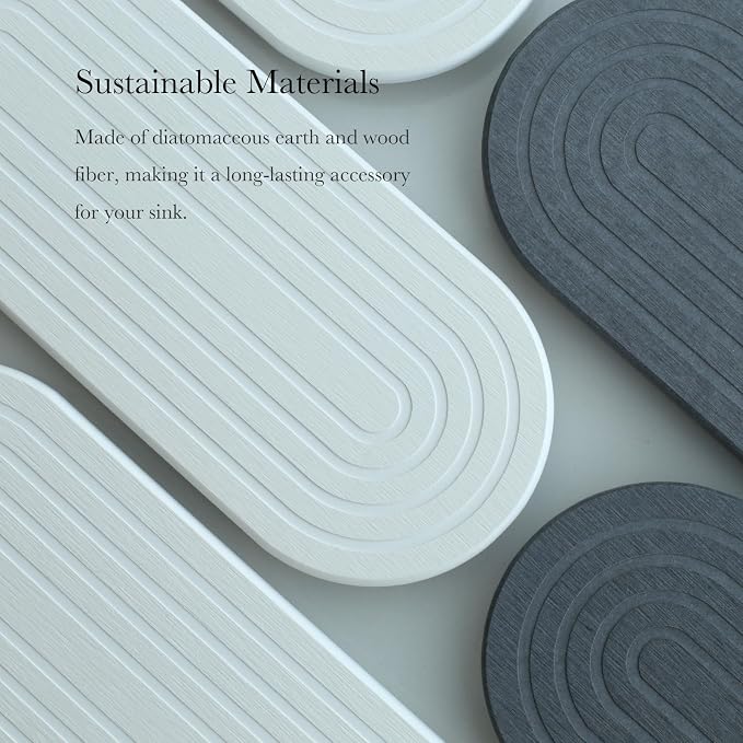 Instant Dry Sink Caddy Organizer – Water Absorbing Stone Tray - Image 3