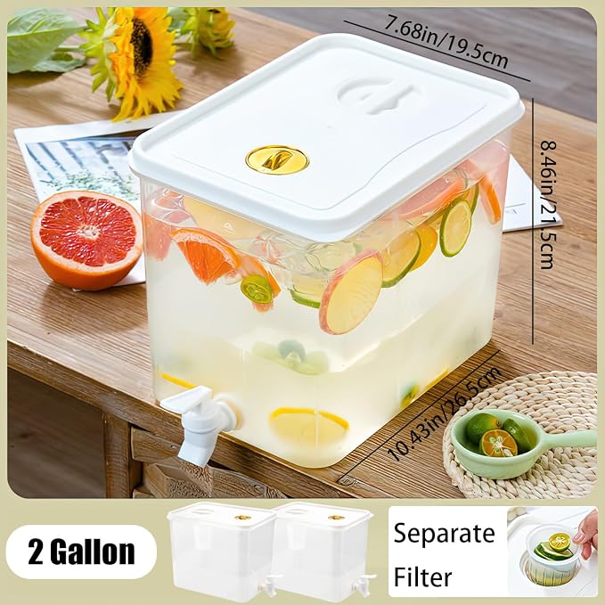 Beverage Drink Dispenser for Fridge, Plastic Beverage Dispenser - Image 4