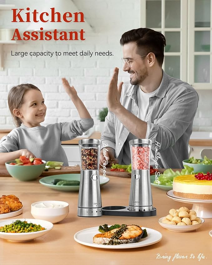 Electric Salt and Pepper Grinder Set - Image 8