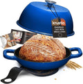 Krustic Enameled Cast Iron Dutch Oven by Unknown