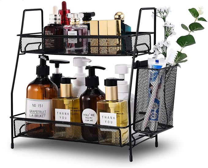 LEMIKKLE 2-Tier Bathroom Countertop Organizer, Makeup Countertop Organizers by LemikkleDirect
