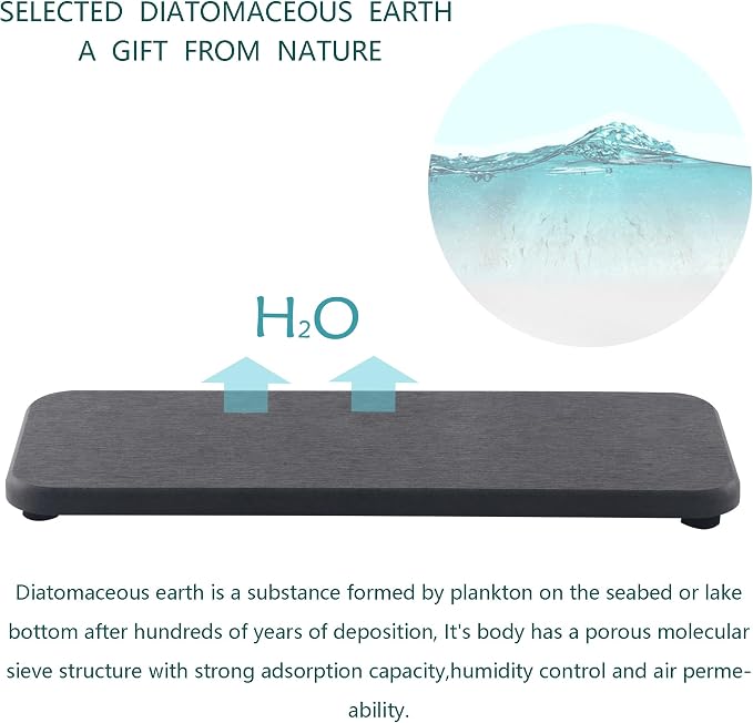 NiuYichee 2 Pcs Water Absorbing Stone Trays, Kitchen/Bathroom Sink Soap Dish - Image 5