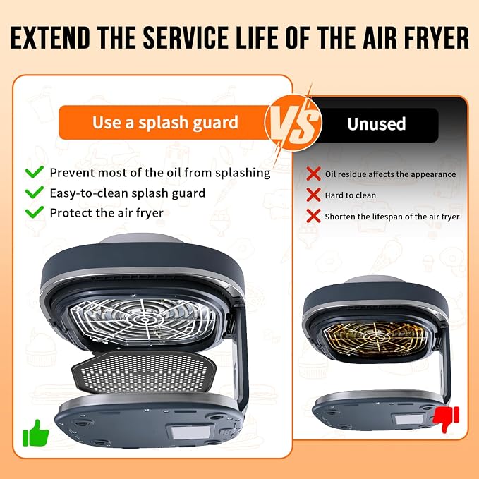 2 Pcs Air Fryer Splatter Screen - Image 5