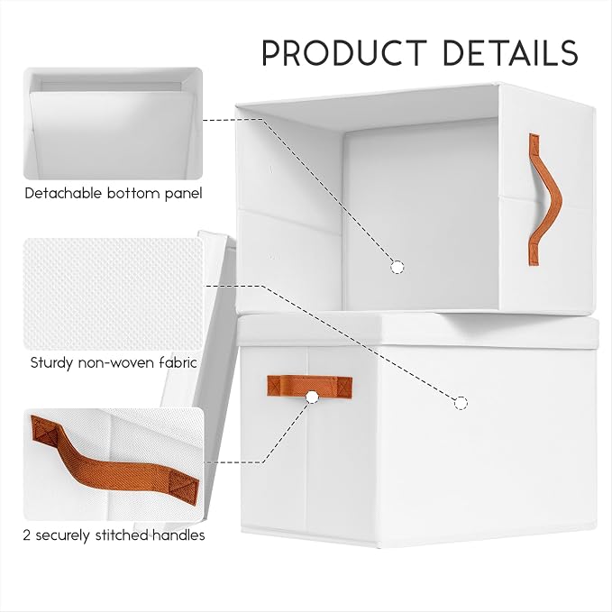Homsorout Storage Bins with Lids - Image 6