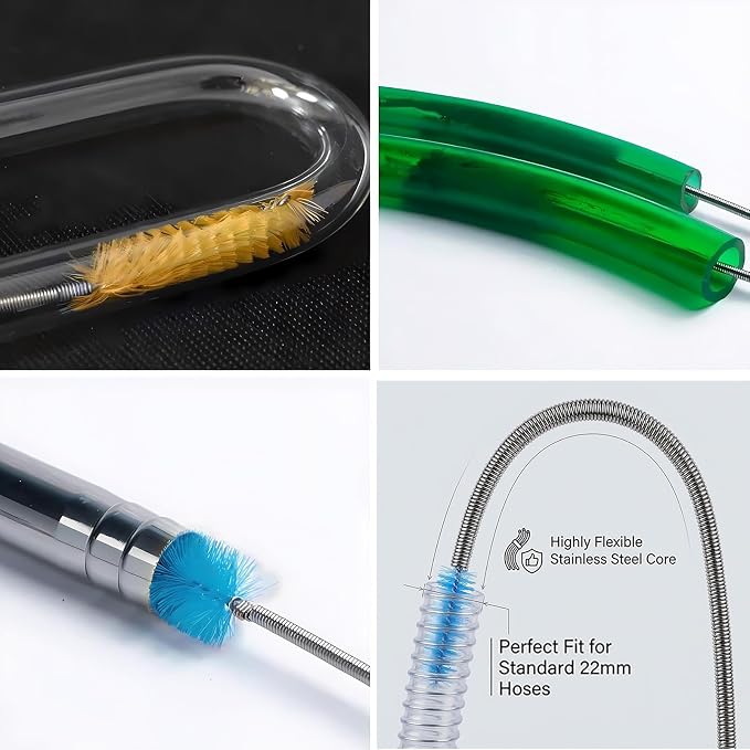 67" Flexible Drain Brush Set, Double Ended Long Hose Pipe Cleaner - Image 6