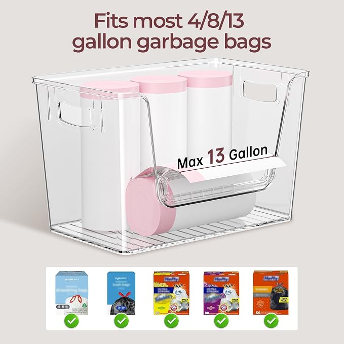 Delamu 2 Set Pantry Organizers and Storage, Trash Bag Holder Under Sink - Image 3