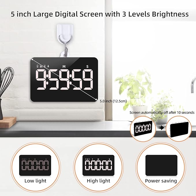 Rechargeable Digital Kitchen Timer - Image 3