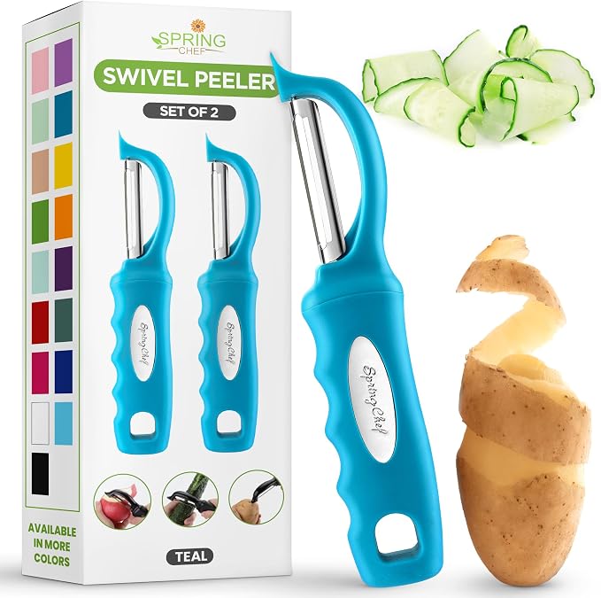 Spring Chef Stainless Steel Swivel Potato Peelers by SpringChef