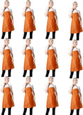 Orange Plain Bib Aprons Bulk in Big Size by TSDSTORY