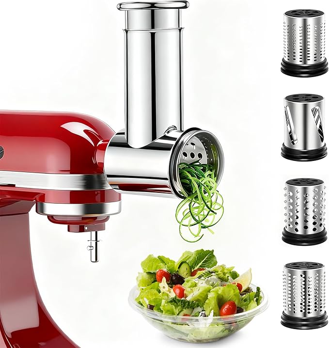 Stainless Steel Slicer Shredder Attachments by GuanQiao