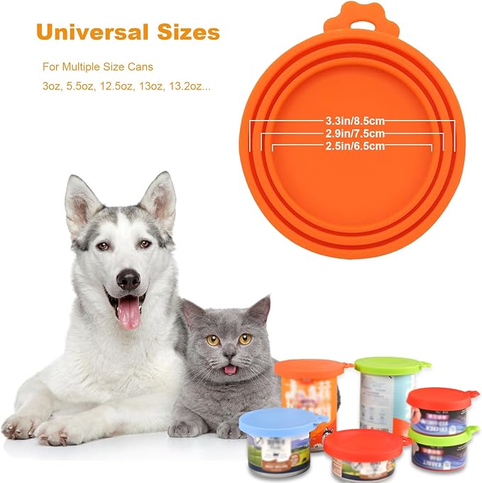 Yobbai 6 packs Pet Food Can Lids, Food Safe BPA-Free & Dishwasher Safe - Image 4