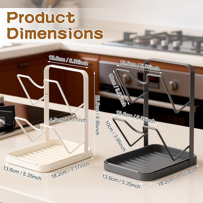 Kitchen Pot Lid Storage Rack, Pot Lid Organizer, Kitchen Pot Lid Holder While - Image 7