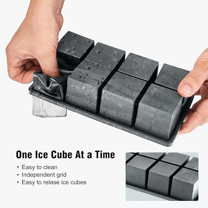 Samuelworld Premium Ice Tray Combo, New Upgraded Large Ice Sphere Maker Ice - Image 3