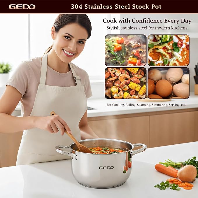 GEDO Stainless Steel Stock Pot - Image 2