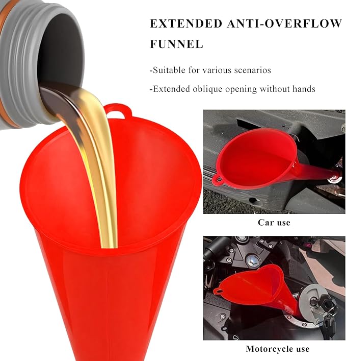 2 PCS Oil Funnel, Automotive Use Funnels - Image 5