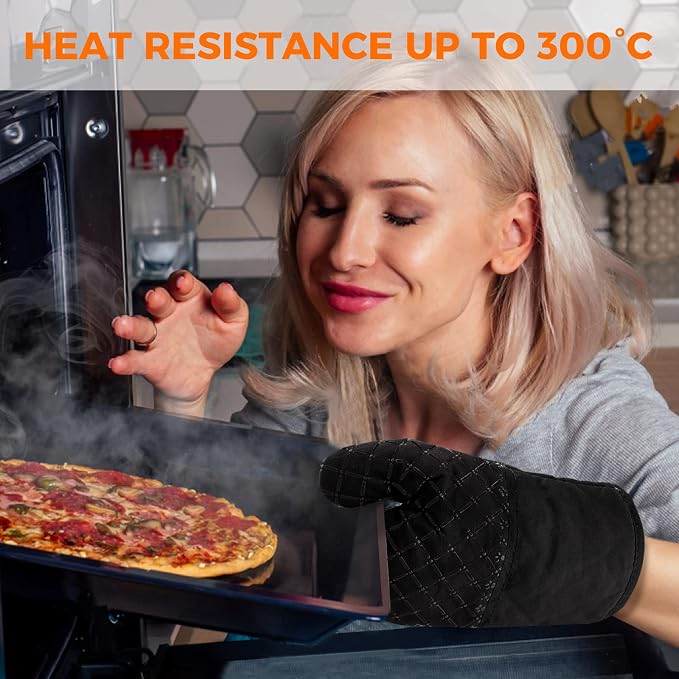 4PCS Oven Mitts and Pot Holders Sets 500°F Pot Holders - Image 3