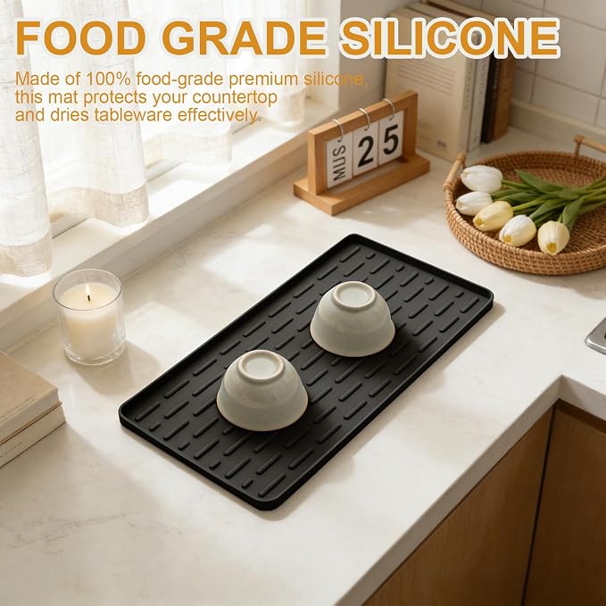 Silicone Coffee Mat, Eco-friendly, Hygienic Drying Pad, Leak-Proof and Non-Slip - Image 5