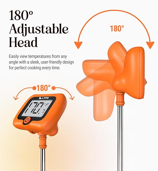 Digital Candy Thermometer with Pot Clip, Instant Read Kitchen Thermometer - Image 7