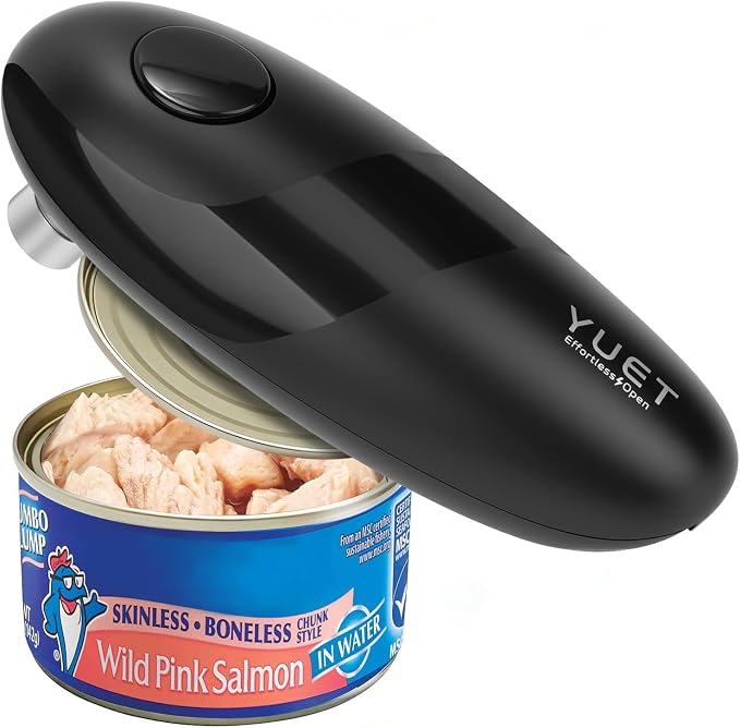 YUET Electric Can Opener, Battery Powered Automatic One-Touch Can Opener by YUETforlife