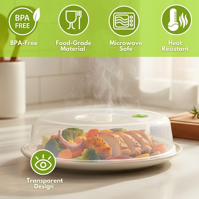 Flexzion Microwave Plate Covers Set of 5 - Image 2