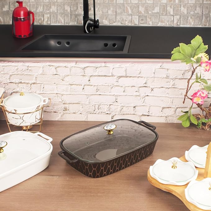 10" x 7" Ceramic Rectangular Casserole Dish - Image 7
