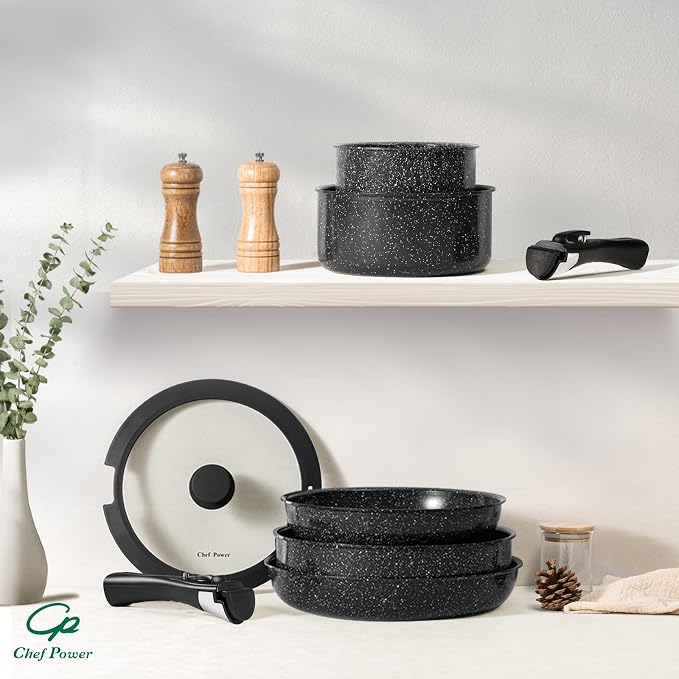 Chef Power Ceramic Nonstick Cookware Set 19 Piece - Image 8