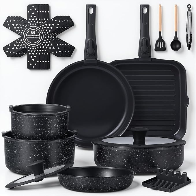 Ammeloo 21 Pcs Pots and Pans Set Non Stick by Unknown