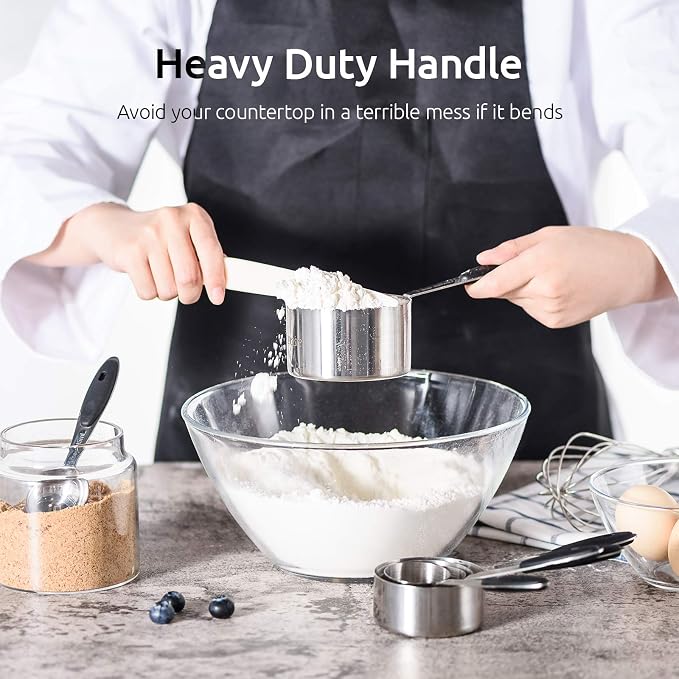 Measuring Cups : U-Taste 18/8 Stainless Steel Measuring Cups and Spoons Set of - Image 5