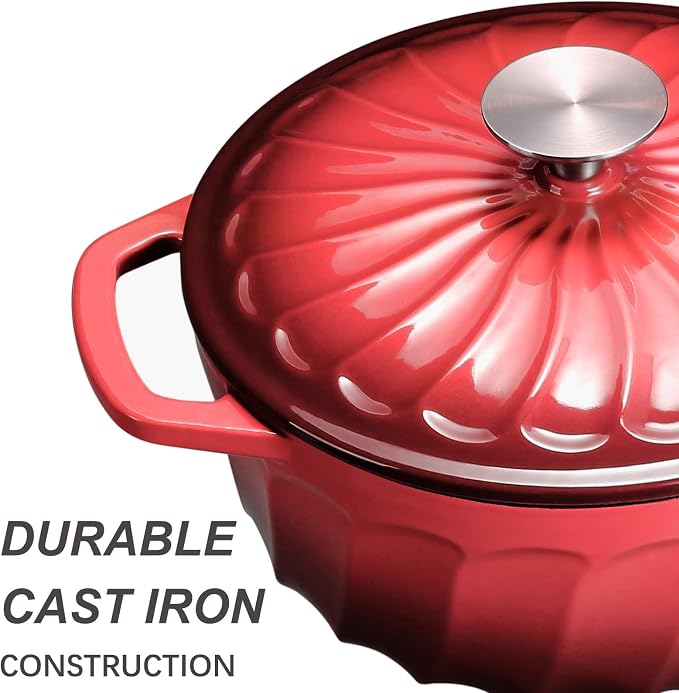 Enameled Cast Iron Dutch Oven Pot - Image 3
