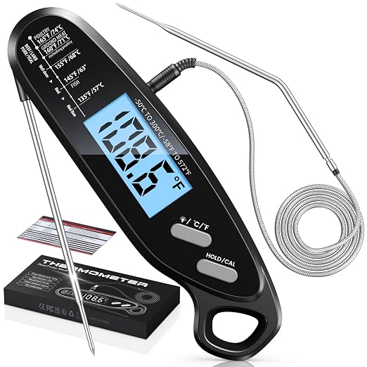Instant Read Meat Thermometer Digital by Vuwwey