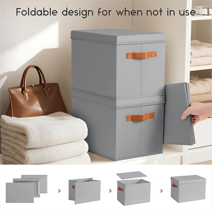 Homsorout Storage Bins with Lids - Image 5