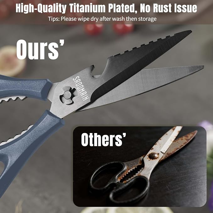 Kitchen Scissors All Purpose, Extra Sharp Kitchen Shears - Image 8