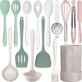 AOTHOD Silicone Cooking Utensils Set by Safeandsuitableforuse
