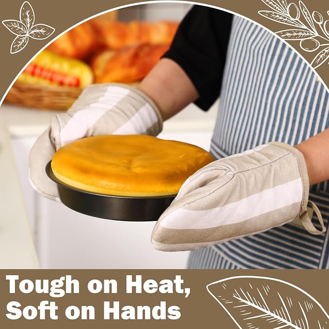 4 Pcs Pot Holders and Oven Mitts Set - Image 5