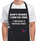 Xornis 100% Cotton Funny Apron for Men Women Adjustable Bib Aprons by Xornis