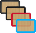 Small Silicone Baking Mats, 11-4/5x8-1/4 Inch Quarter Sheet Size, Non Stick by VCHOMY