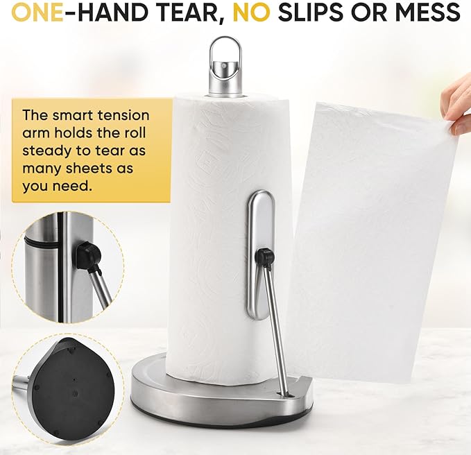 Paper Towel Holder with Spray Bottle - Image 2