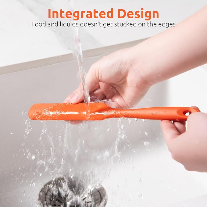 U-Taste Skinny Silicone Jar Spatula: 600ºF Heat-Resistant Food-Grade 10in Long - Image 9