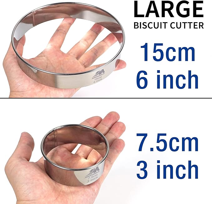 M JNGMEI 6 Pieces Stainless Steel Cookie Biscuit Cutter Set 2'' - Image 3