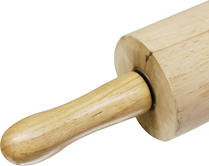 TrueCraftware- 13" Wooden Rolling Pin 3-1/4" Diameter- Wooden Roll Pin Dough - Image 3