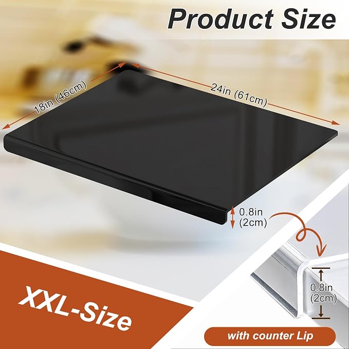 JJL Black Acrylic Cutting Board - Image 5