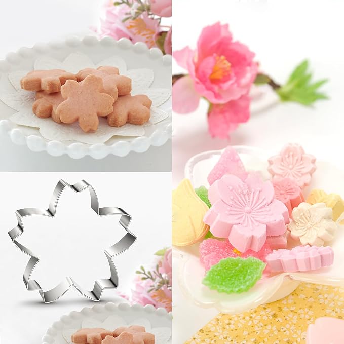 Cherry Blossoms Flower Style Cookie Cutter Christmas Biscuit Cutters New Year’s - Image 4