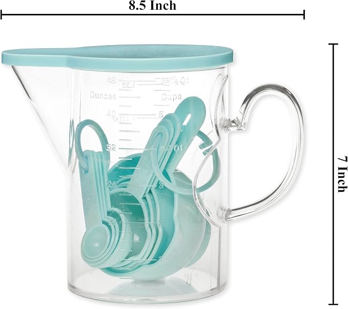Measuring Cups and Measuring Spoons Set of 10 Pieces, Supreme Housewares - Image 2