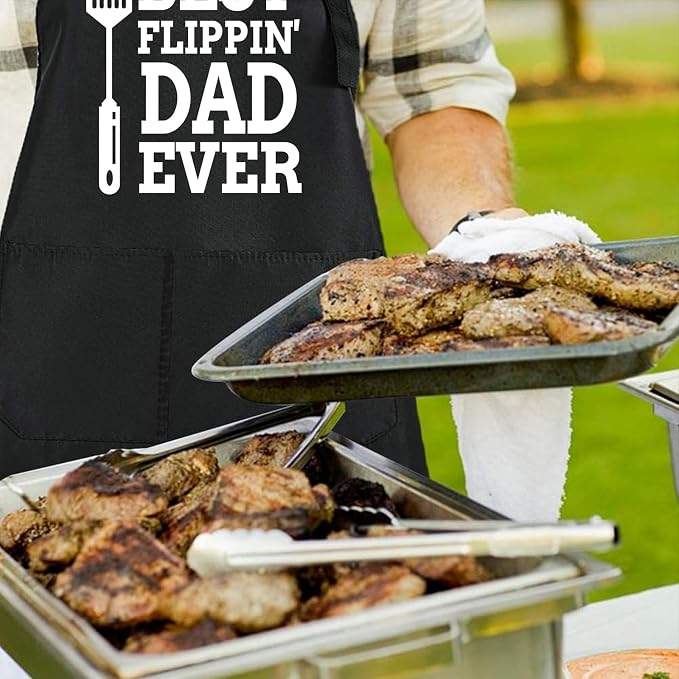 Rosoz Funny BBQ Black Chef Aprons - Image 2
