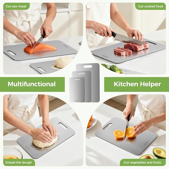 Titanium Cutting Board Set of 3, Titanium Cutting Boards - Image 8