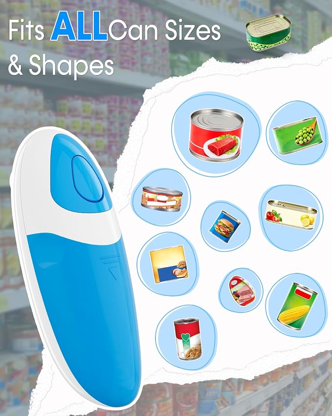 Seniors Arthritis Electric Can Opener: Battery Operated, Hands free, One Touch - Image 4